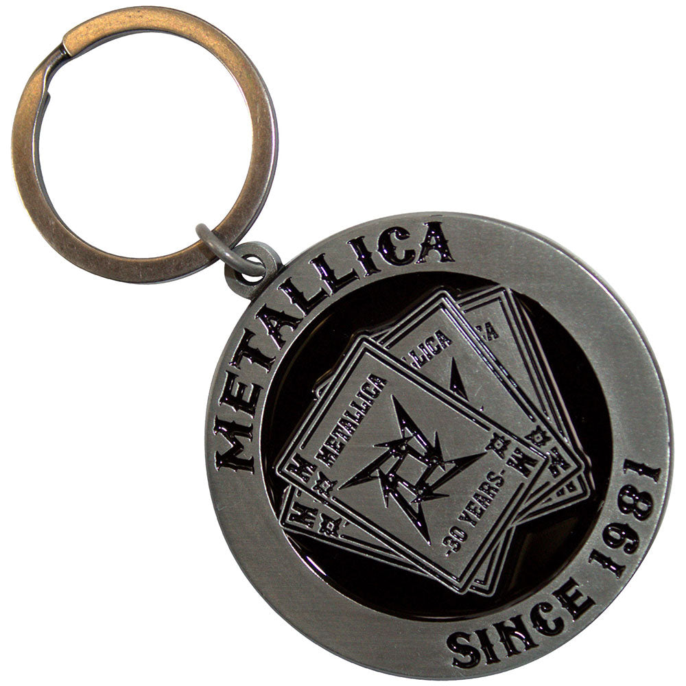 METALLICA Keychain, 30th Anniversary Playing Card