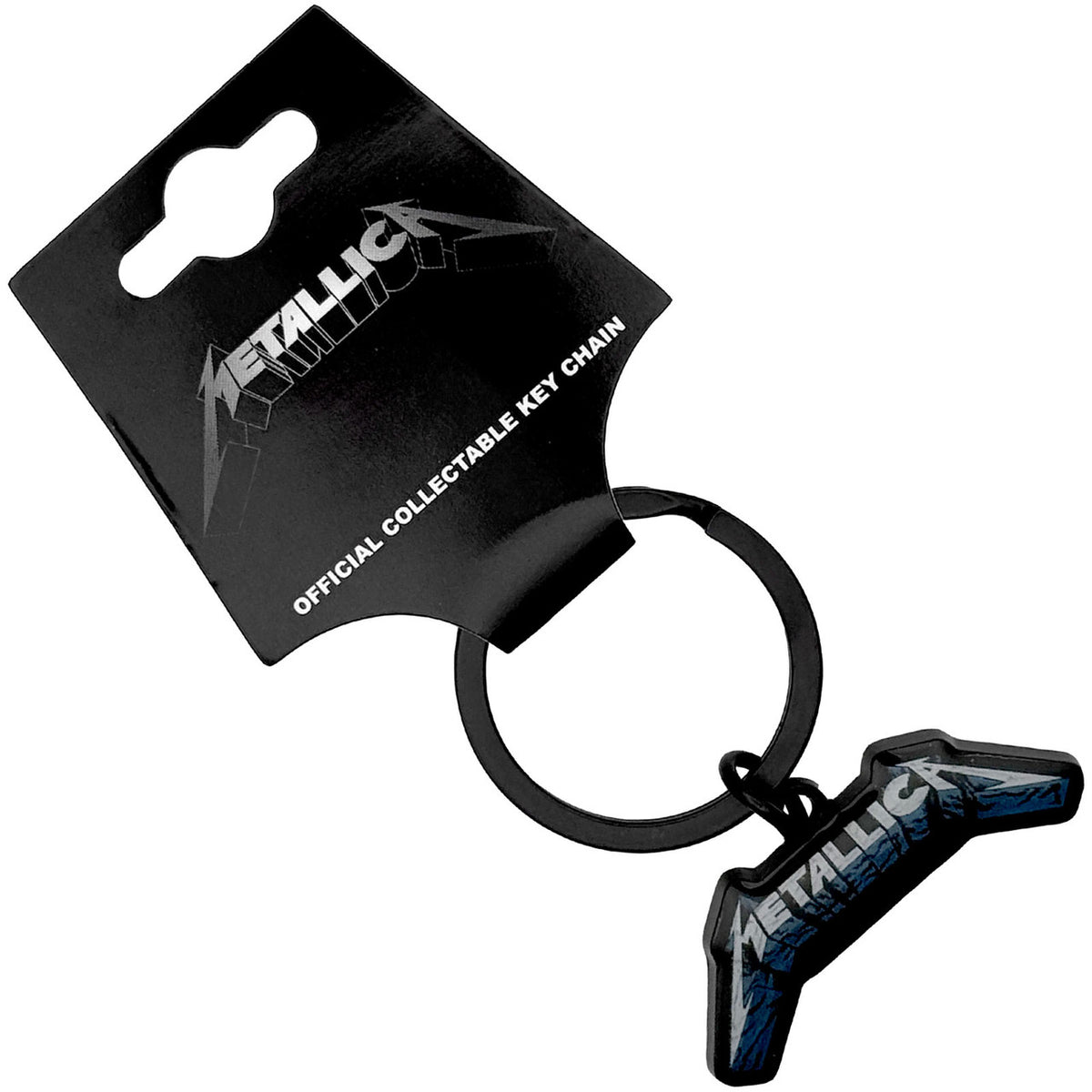 METALLICA Keychain, Blue Shadow Logo