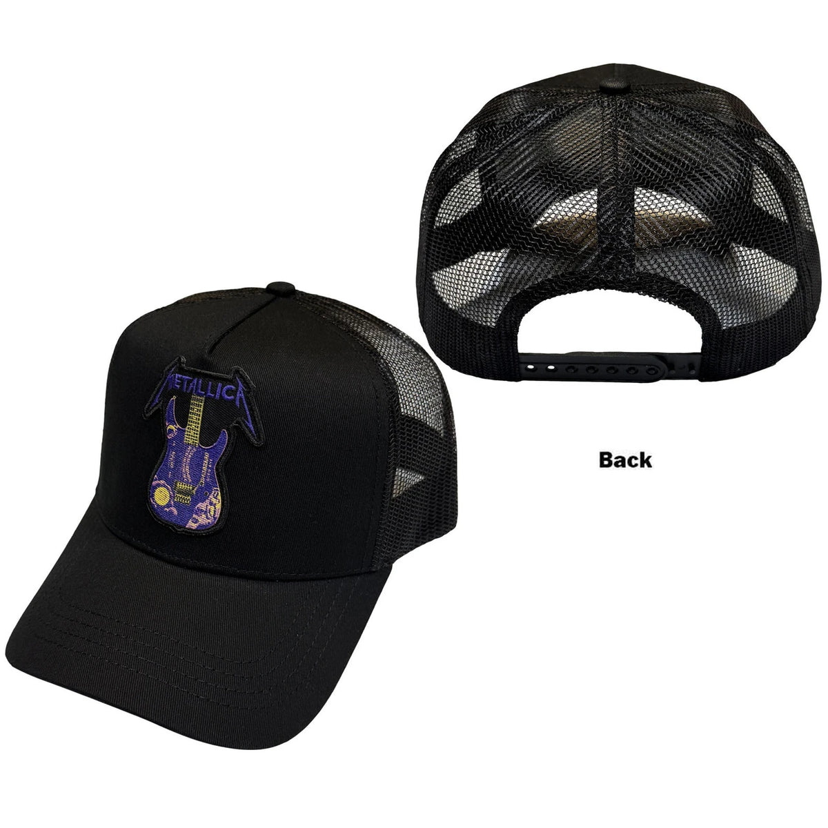 METALLICA Baseball Cap, Kirk Purple Ouija Guitar
