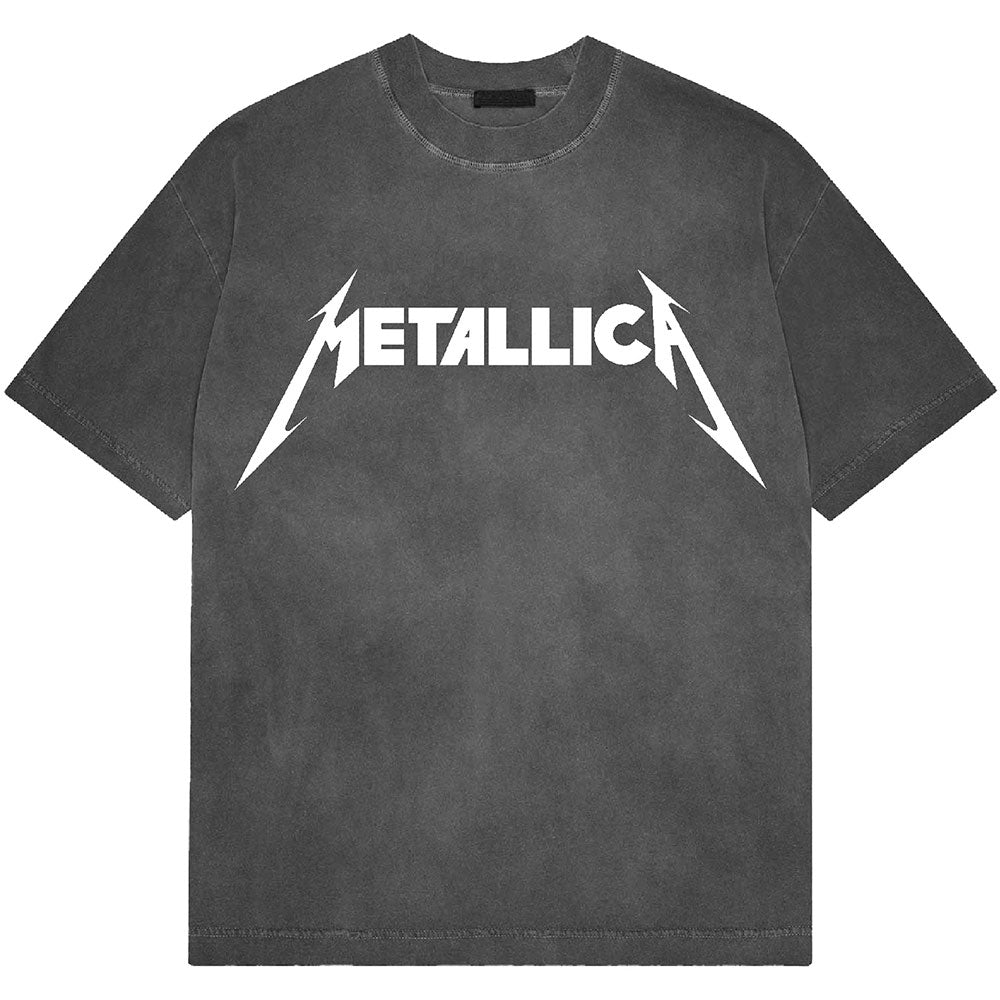 METALLICA Stone Wash T-Shirt, Logo