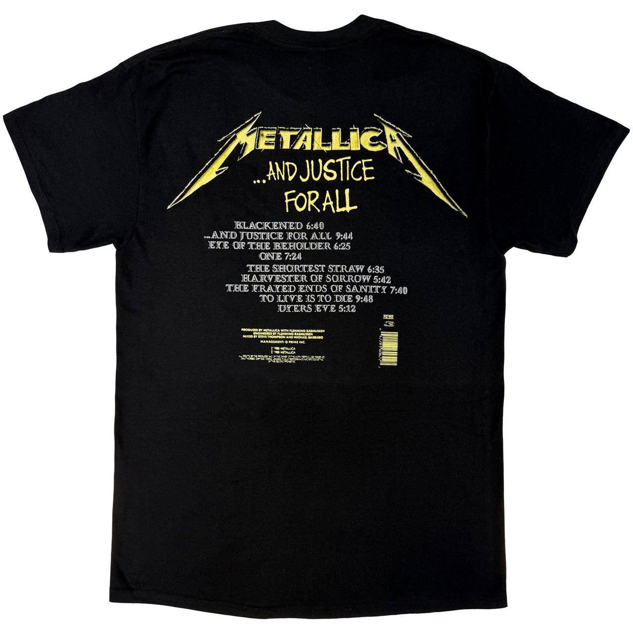 METALLICA Attractive T-Shirt, and Justice for All Tracks