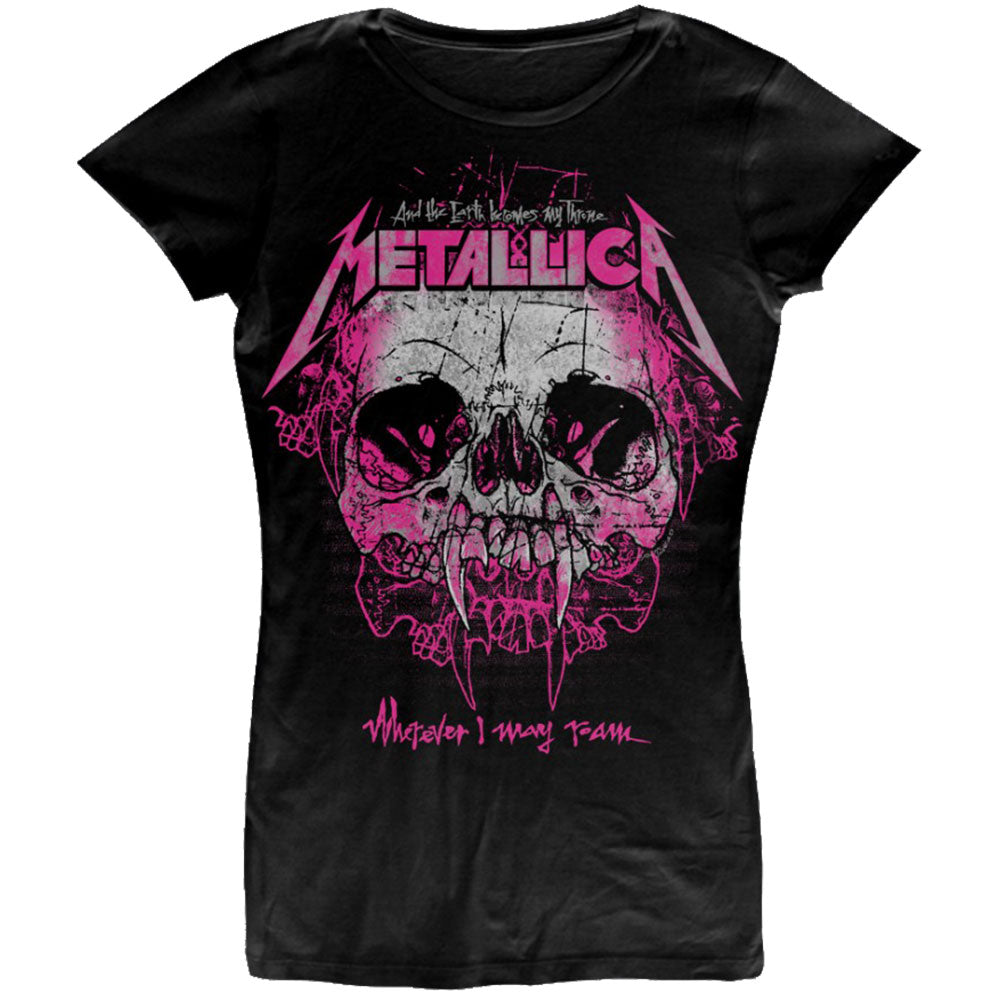 METALLICA T-Shirt for Ladies, Wherever I May Roam