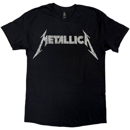 METALLICA Attractive T-Shirt,40th Anniversary Songs Logo