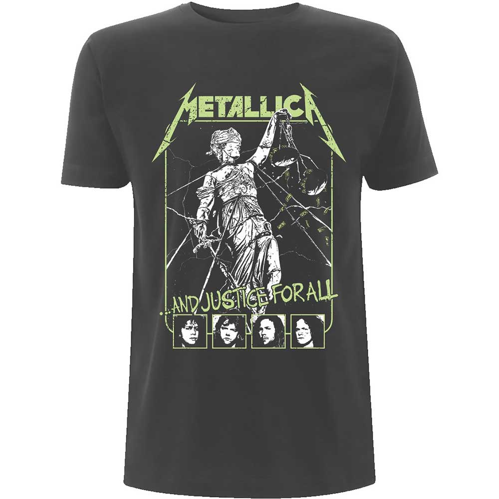 METALLICA Attractive T-Shirt, Justice Faces