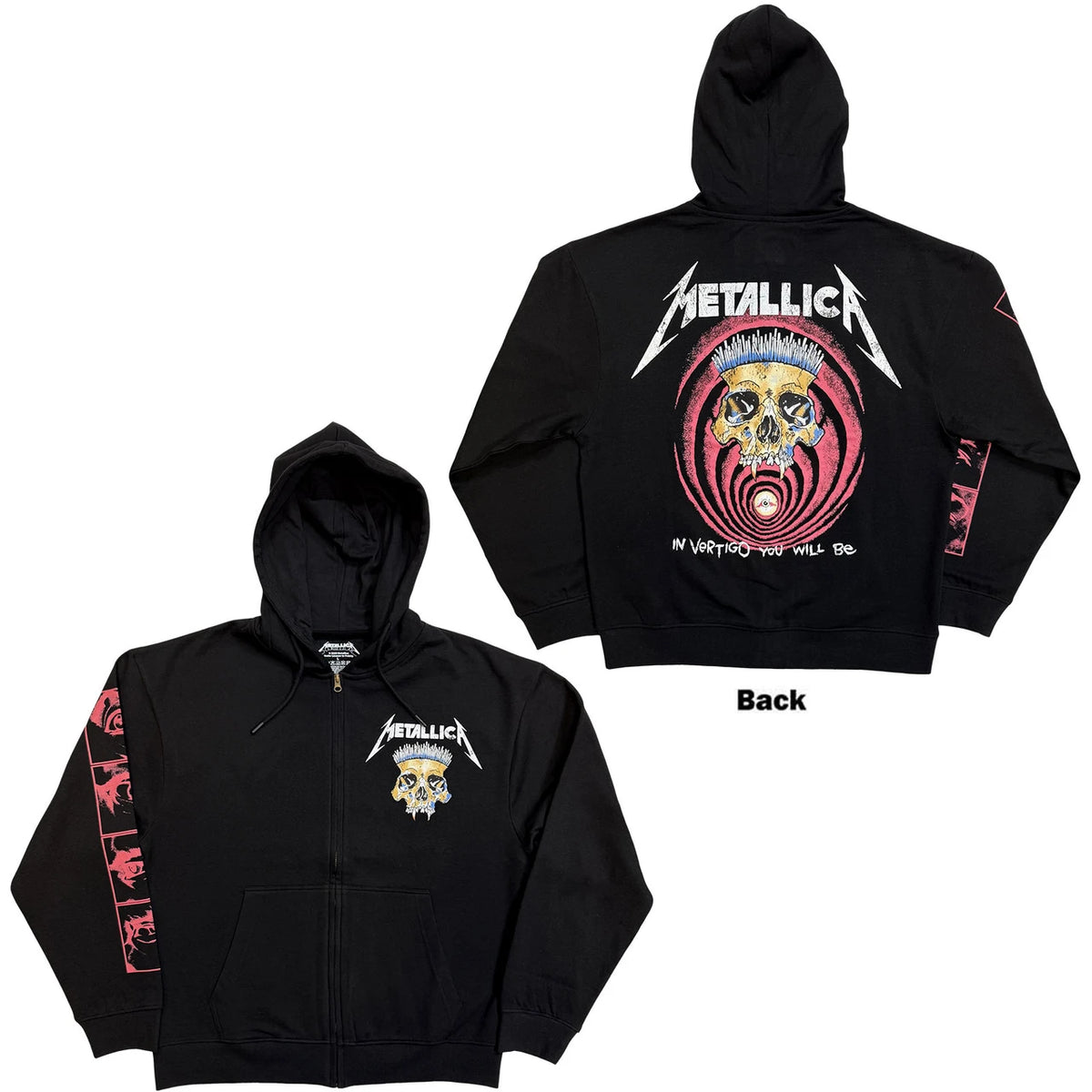 METALLICA Attractive Hoodie, In Vertigo