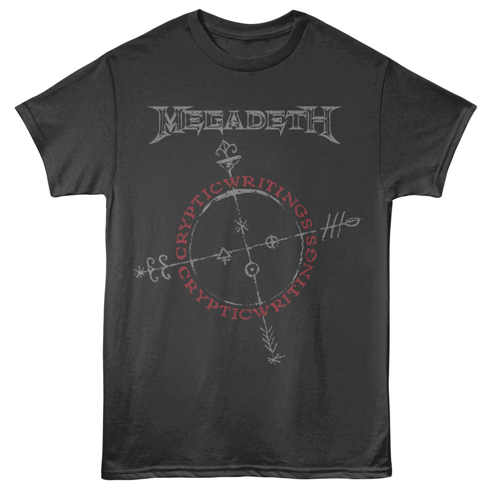 Black t-shirt with Megadeth logo and &