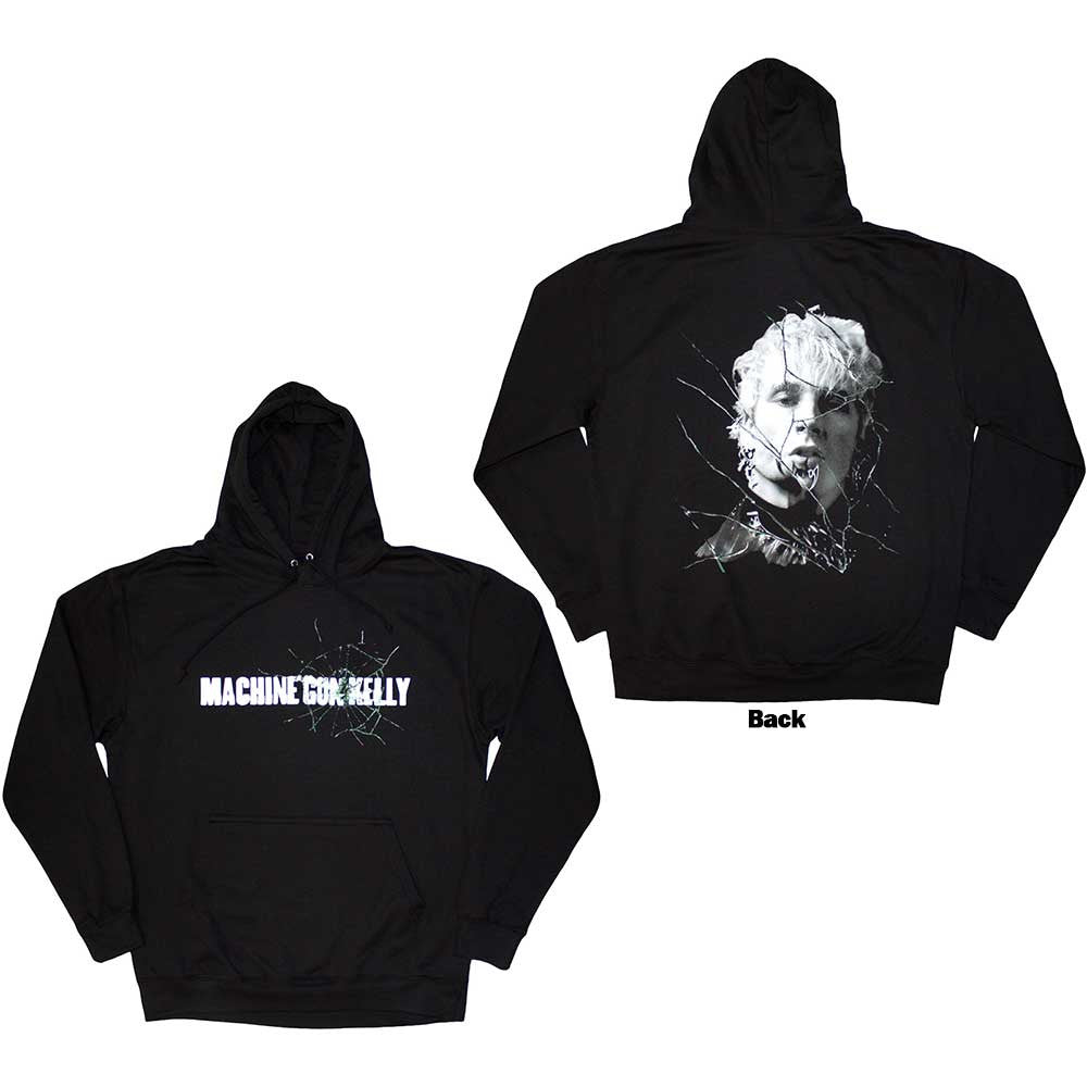 MACHINE GUN KELLY Attractive Hoodie, Cracked Glass