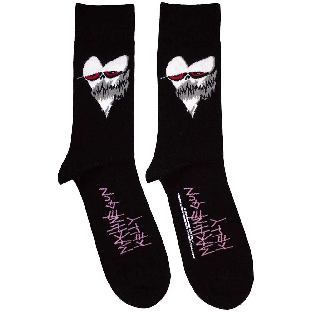 MACHINE GUN KELLY Unisex Ankle Socks, Heart Face