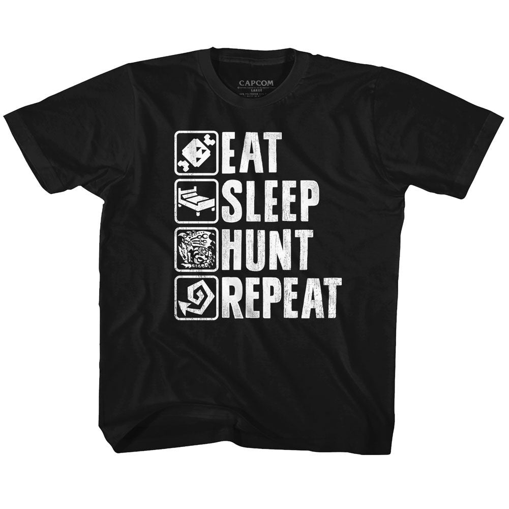 MONSTER HUNTER Kids T-Shirt, HUNT REPEAT