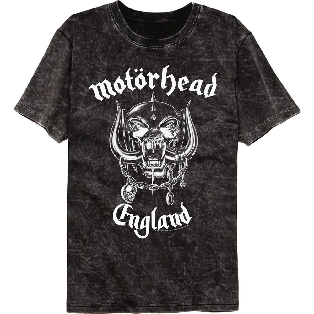 MOTORHEAD Mineral Wash T-Shirt, England