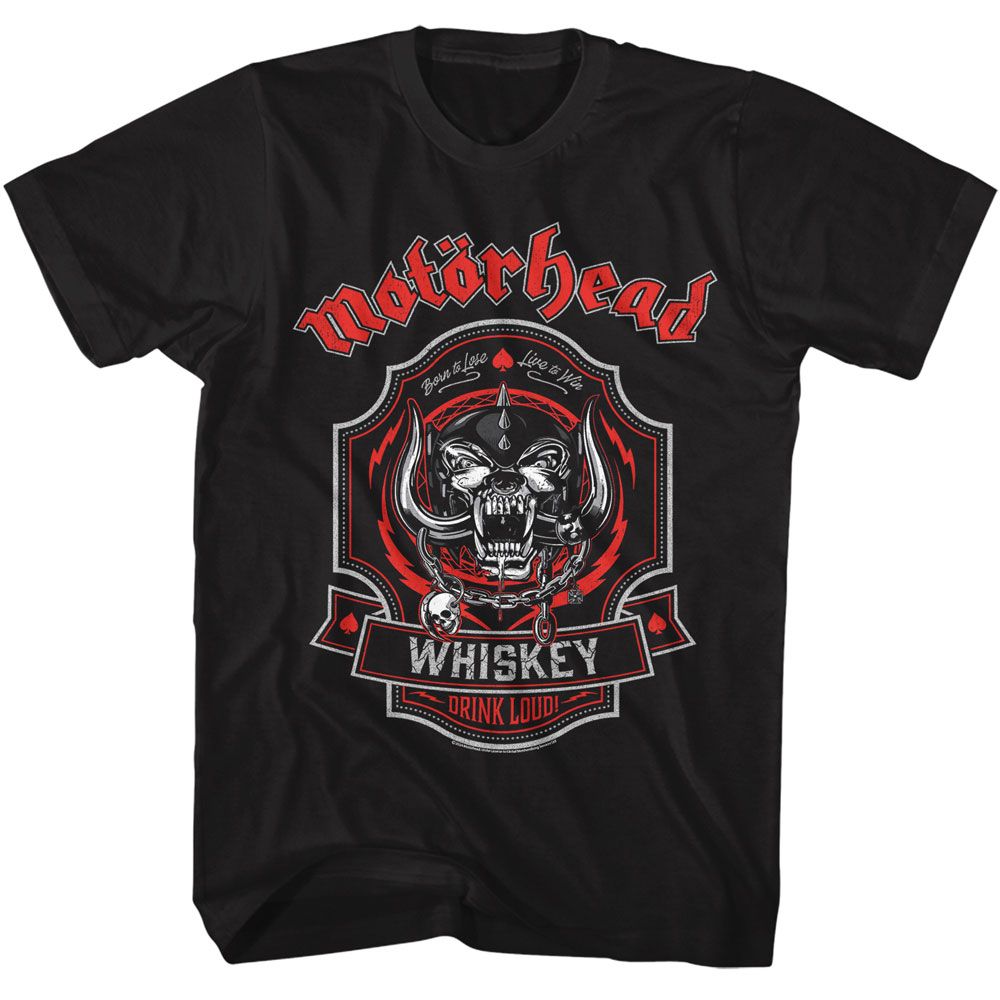 MOTORHEAD Eye-Catching T-Shirt, Drink Loud