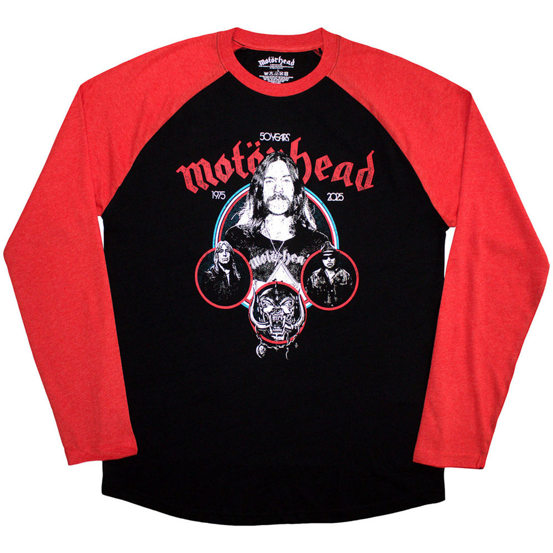 MOTORHEAD Attractive Raglan, Band Circles