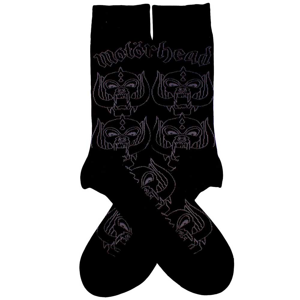 MOTORHEAD Unisex Ankle Socks, Warpig Outlines