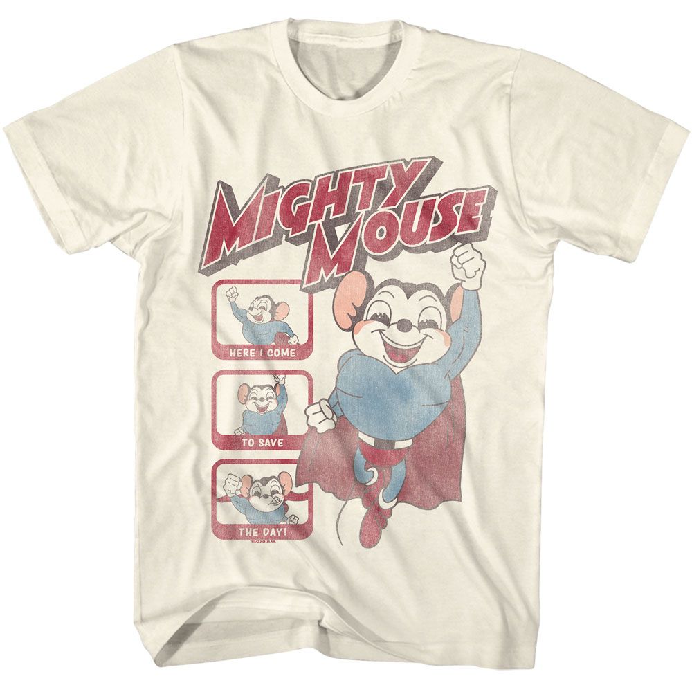 MIGHTY MOUSE Eye-Catching T-Shirt, MIGHTY MOUSE HERE I COME