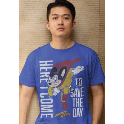 MIGHTY MOUSE Eye-Catching T-Shirt, SAVE THE DAY