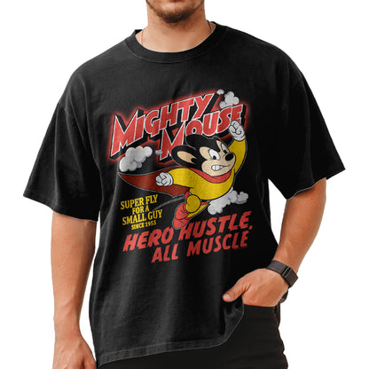 MIGHTY MOUSE Oversized T-Shirt, HERO HUSTLE