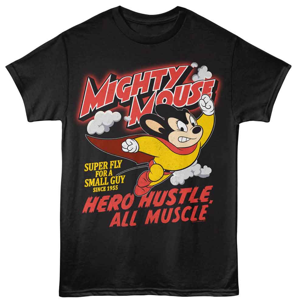 MIGHTY MOUSE Eye-Catching T-Shirt, HERO HUSTLE