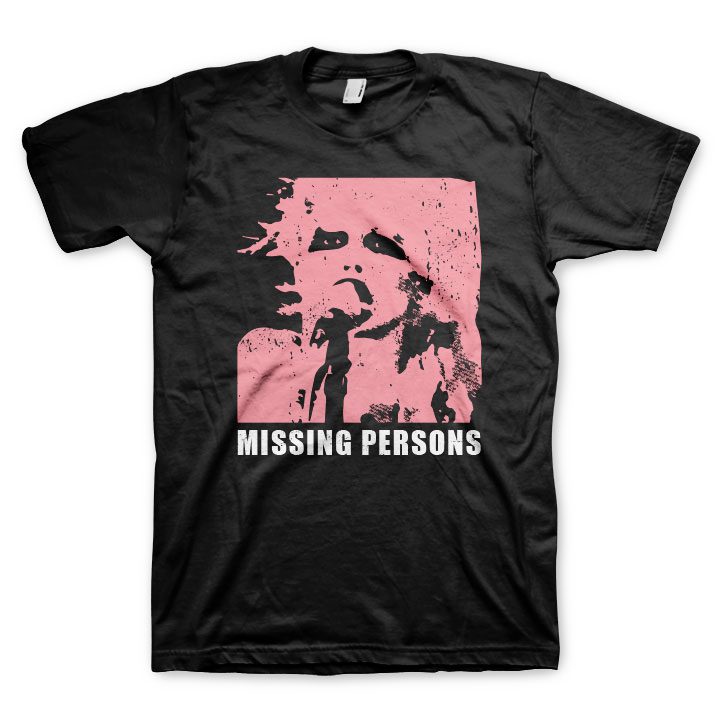 MISSING PERSONS Powerful T-Shirt, Pink Dale