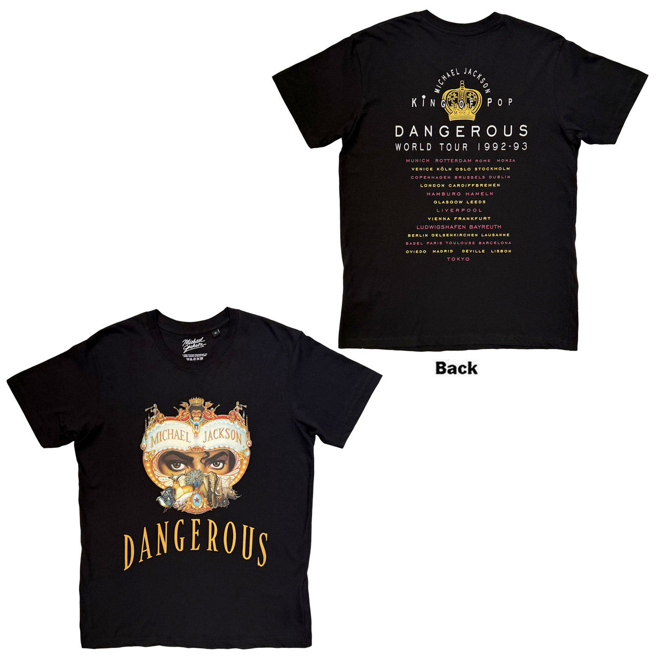 MICHAEL JACKSON Attractive T-Shirt, Dangerous World Tour