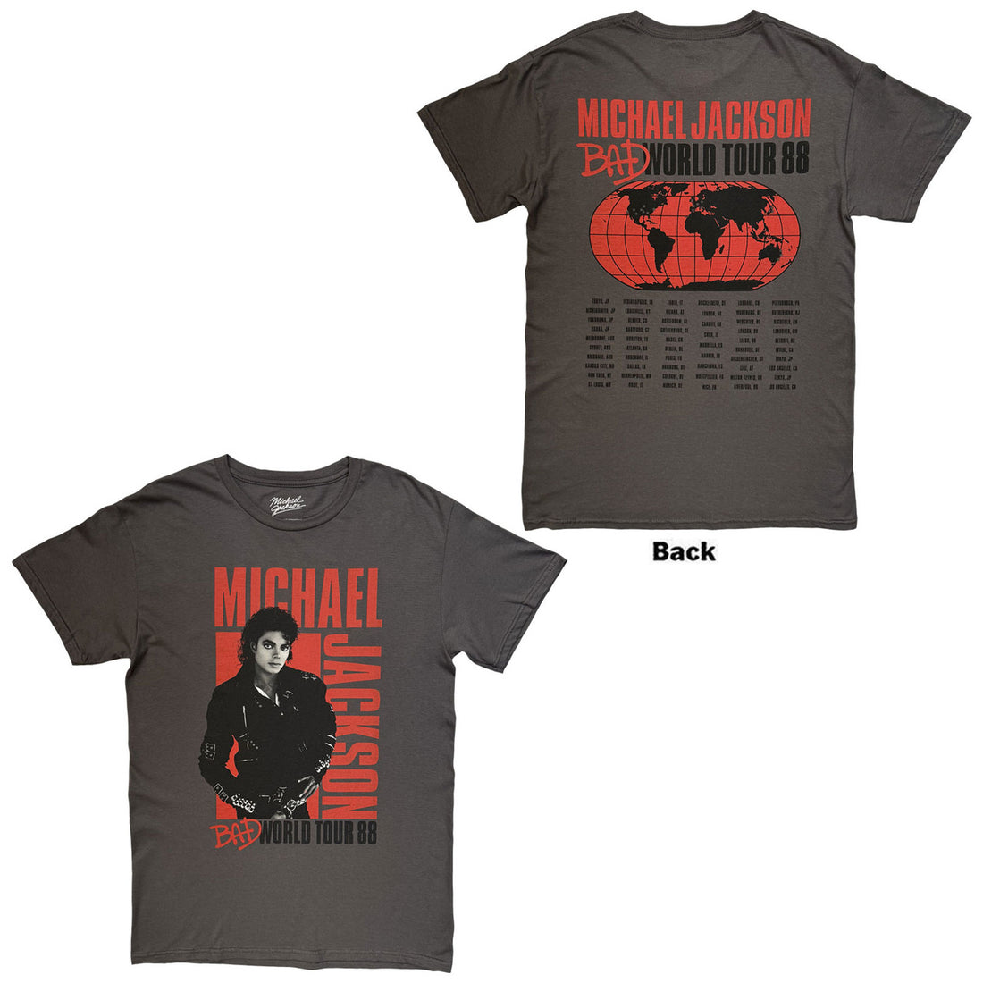 MICHAEL JACKSON Attractive T-Shirt, Bad World Tour &