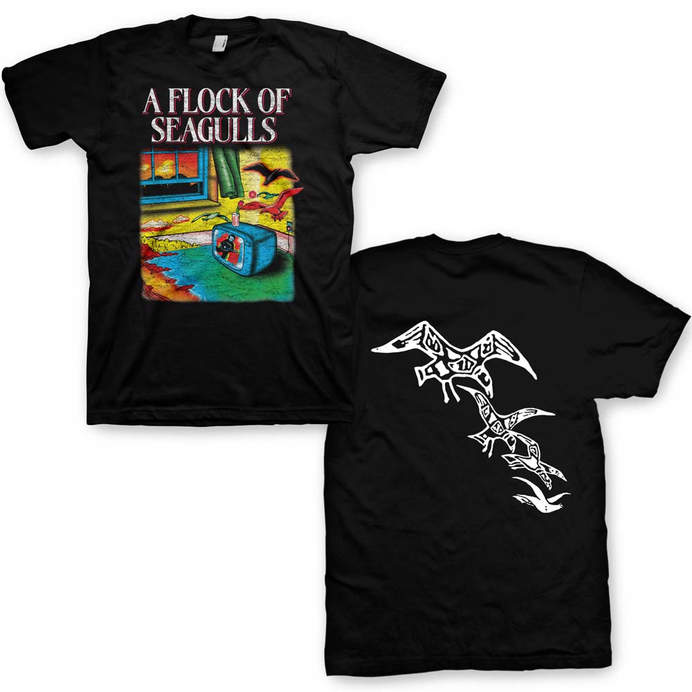 A FLOCK OF SEAGULLS Powerful T-Shirt, I Ran Tour