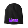 MISFITS Powerful Beanie Hat, Purple Logo