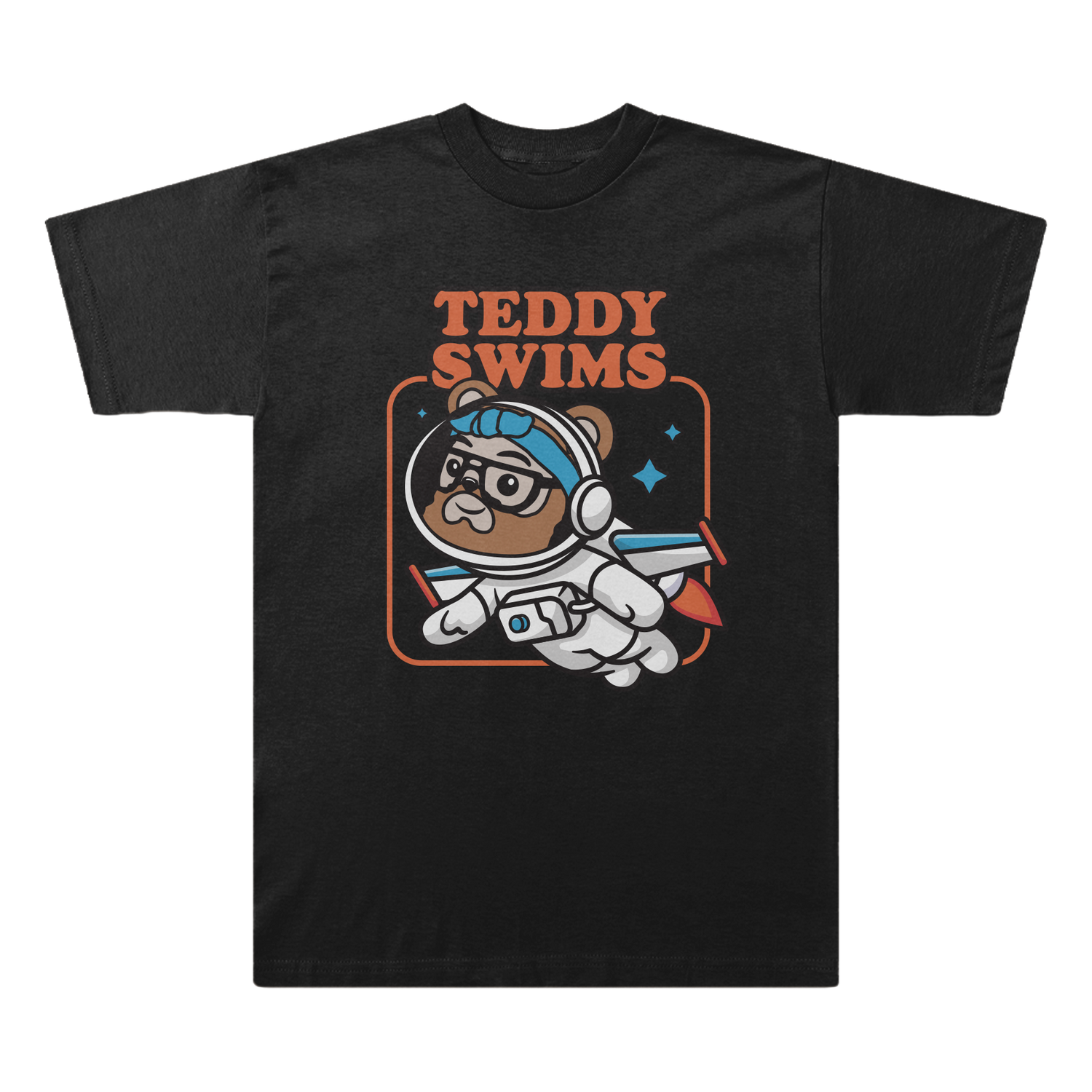 TEDDY SWIMS Powerful T-Shirt, Space Bear
