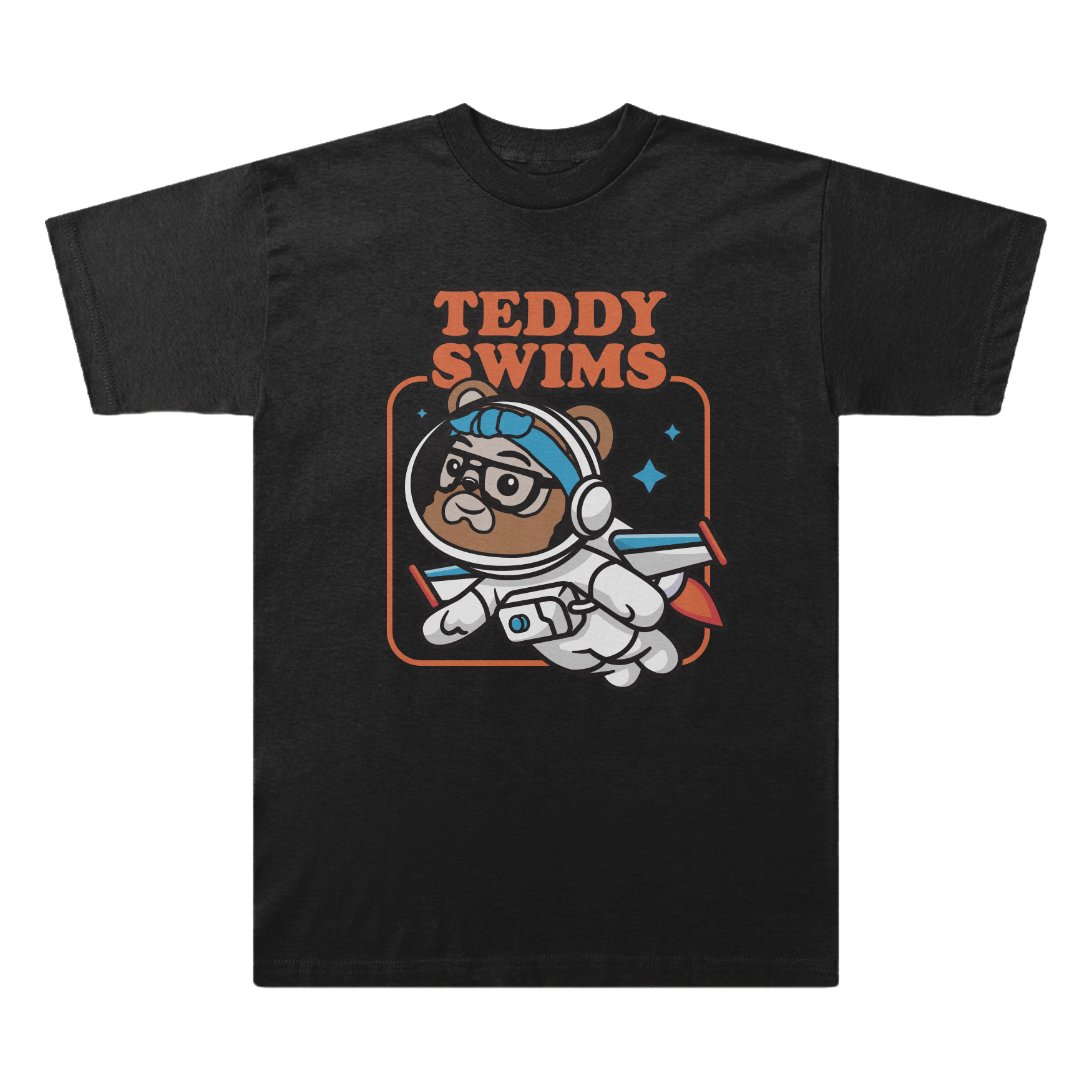 TEDDY SWIMS Powerful T-Shirt, Space Bear
