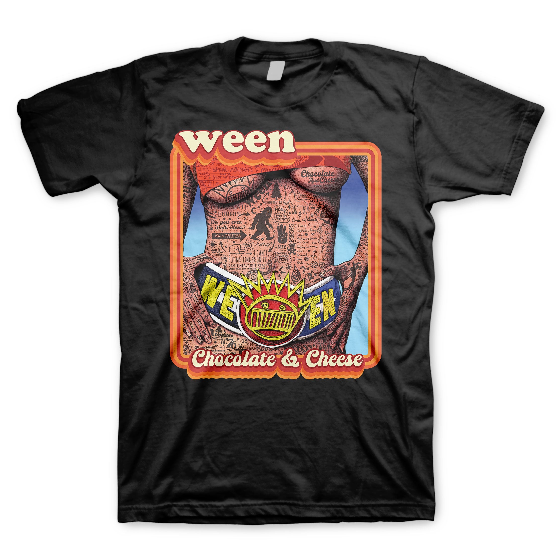 WEEN Powerful T-Shirt, Chocolate and Cheese