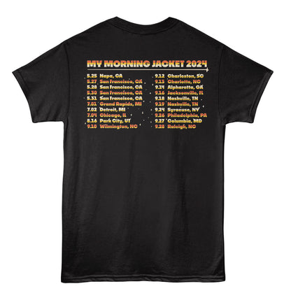 MY MORNING JACKET Eye-Catching T-Shirt, TOUR 2024