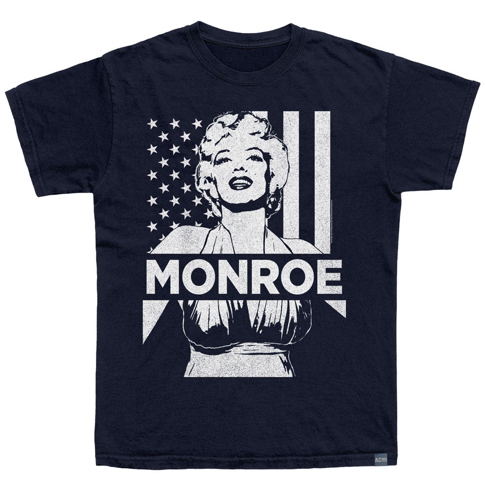 MARILYN MONROE Made in USA T-Shirt, USA FLAG