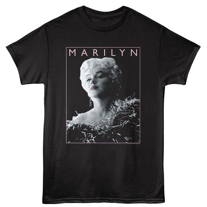 MARILYN MONROE Eye-Catching T-Shirt, Feathered Dress