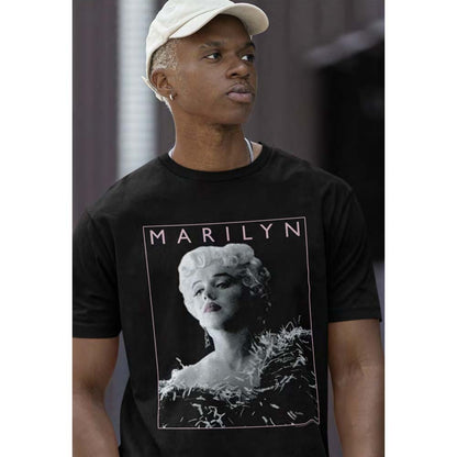 MARILYN MONROE Eye-Catching T-Shirt, Feathered Dress