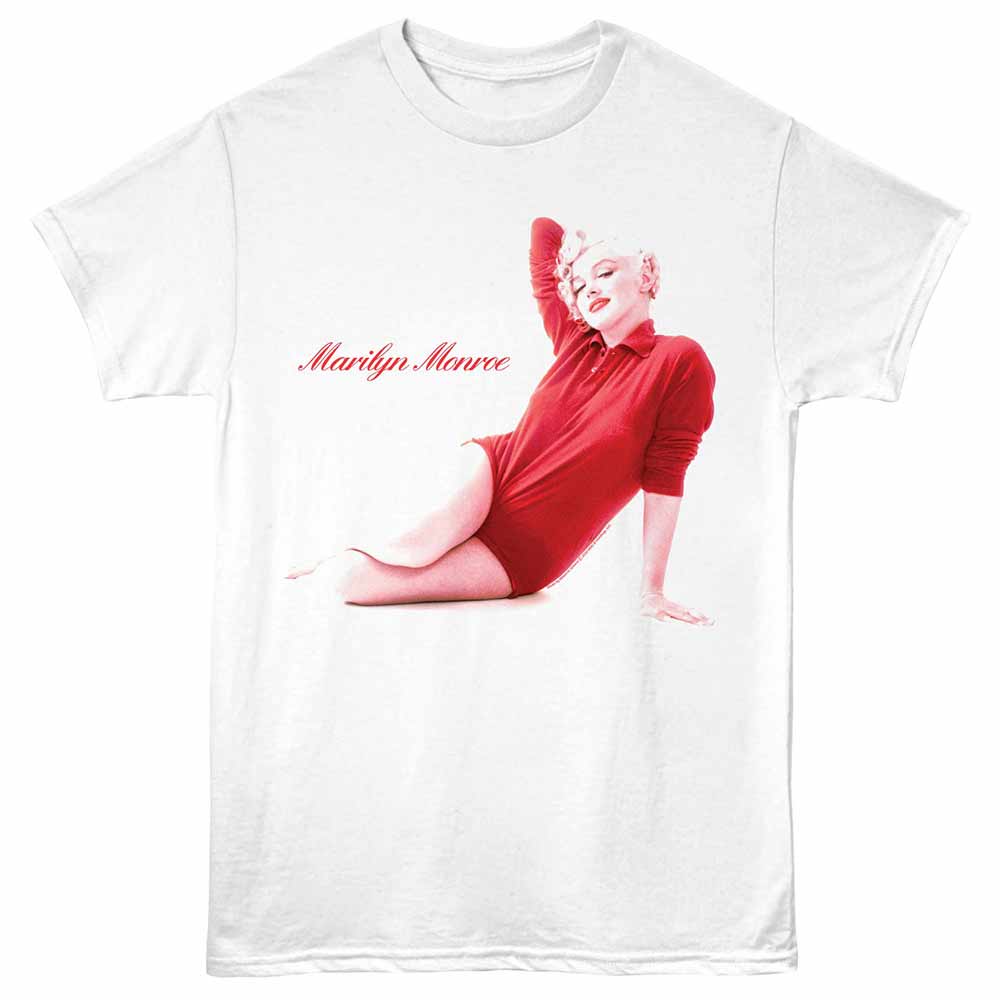 MARILYN MONROE Eye-Catching T-Shirt, FLOOR POSE