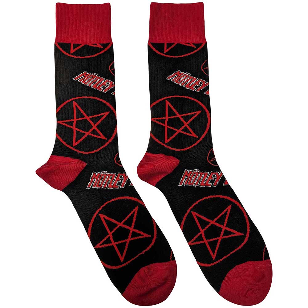 MOTLEY CRUE Unisex Ankle Socks, Logos &amp; Pentagrams