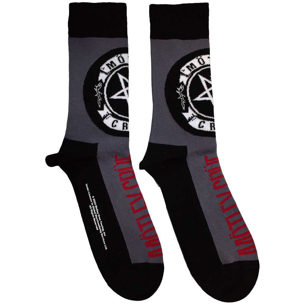 MOTLEY CRUE Unisex Ankle Socks, Pentagram Circle