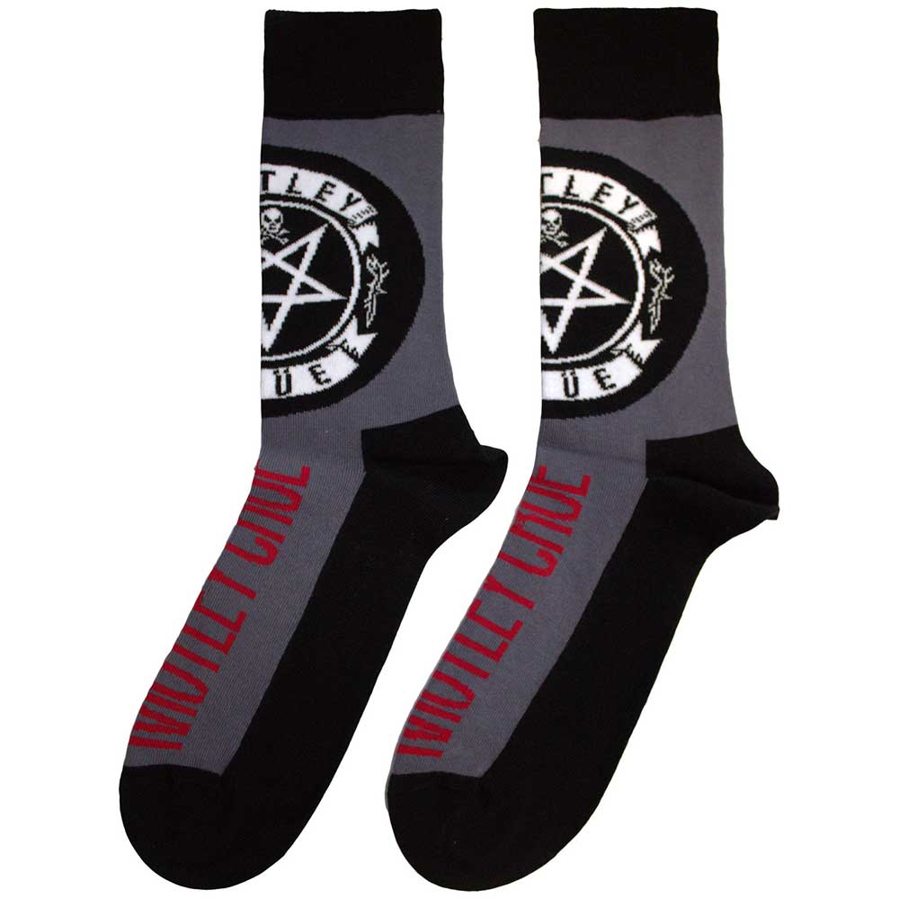 MOTLEY CRUE Unisex Ankle Socks, Pentagram Circle