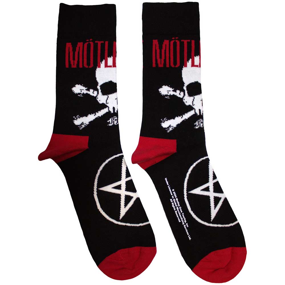 MOTLEY CRUE Unisex Ankle Socks, Skull &amp; Crossbones