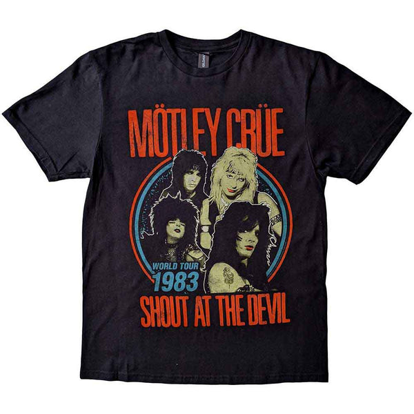 MOTLEY CRUE Attractive T-Shirt, Vintage World Tour Devil