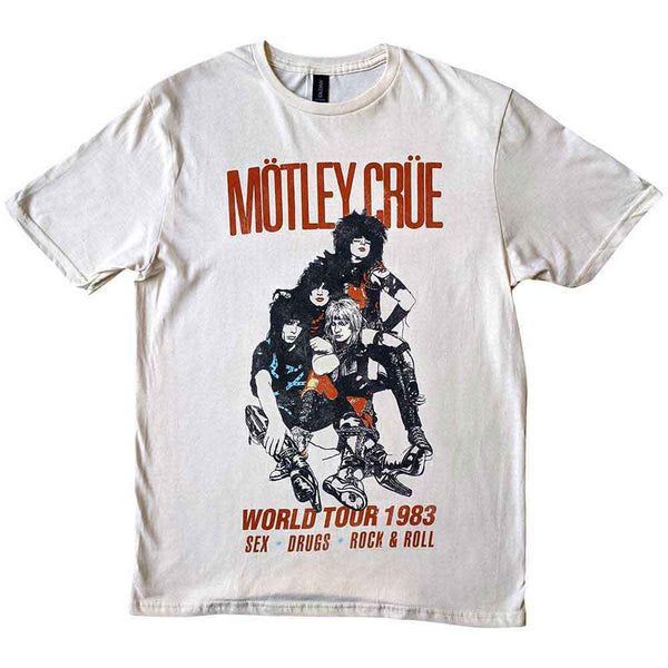 MOTLEY CRUE Attractive T-Shirt, World Tour Vintage