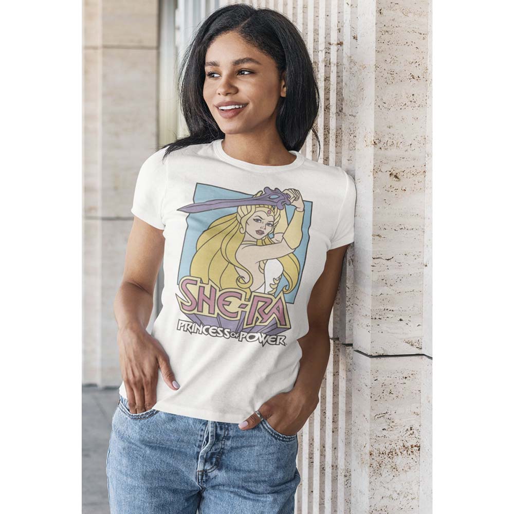 MASTERS OF THE UNIVERSE Eye-Catching T-Shirt, Pastel Sword