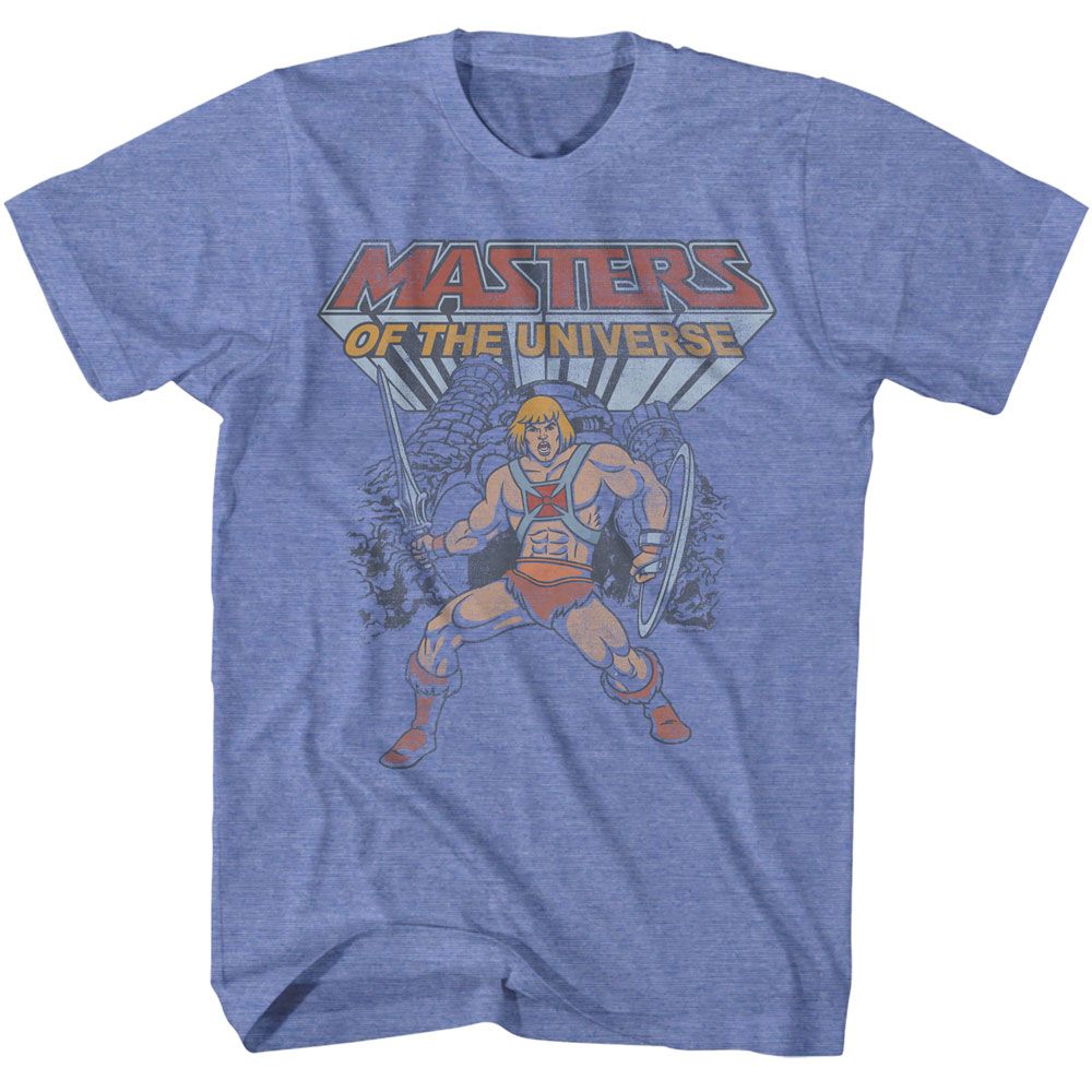 MASTERS OF THE UNIVERSE Eye-Catching T-Shirt, HE MAN AND GRAYSKULL