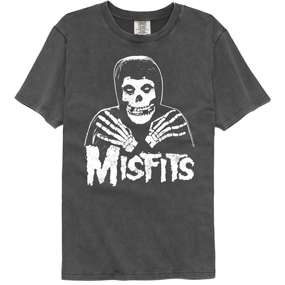 Black t-shirt with a graphic design and &