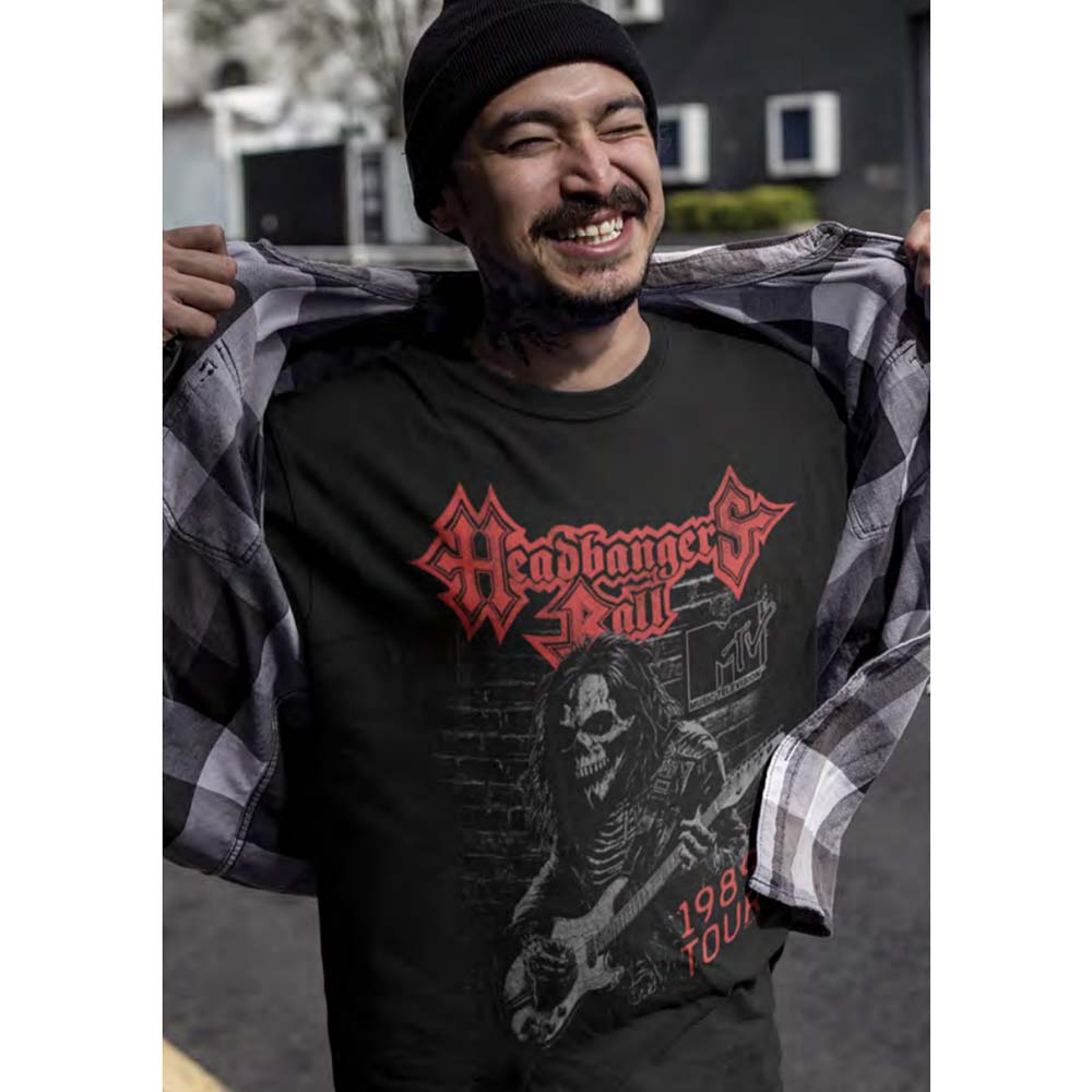 MTV Eye-Catching T-Shirt, SKELETON GUITAR