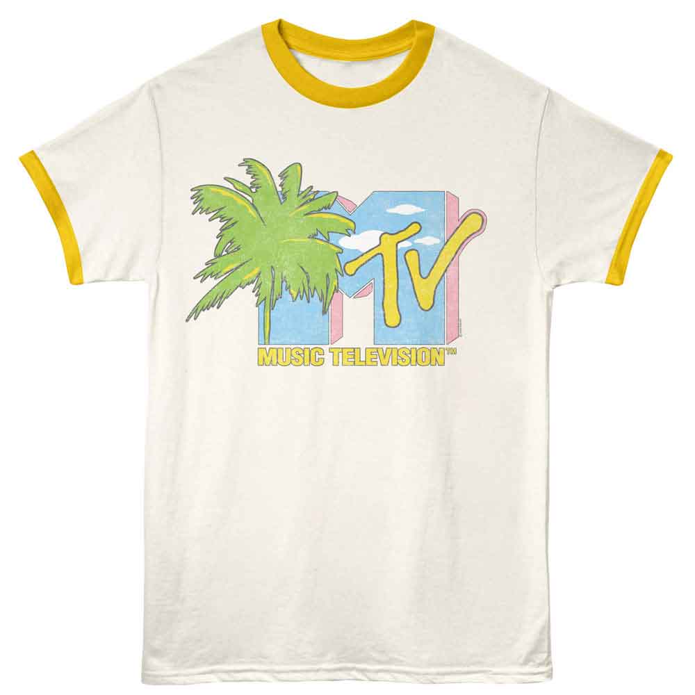 MTV Ringer T-Shirt, PALM TREE
