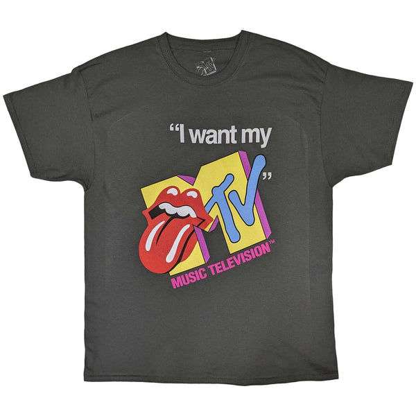 MTV Attractive T-Shirt, Rolling Stones I Want My MTV