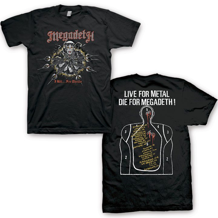 MEGADETH Powerful T-Shirt, Kill for Thrills