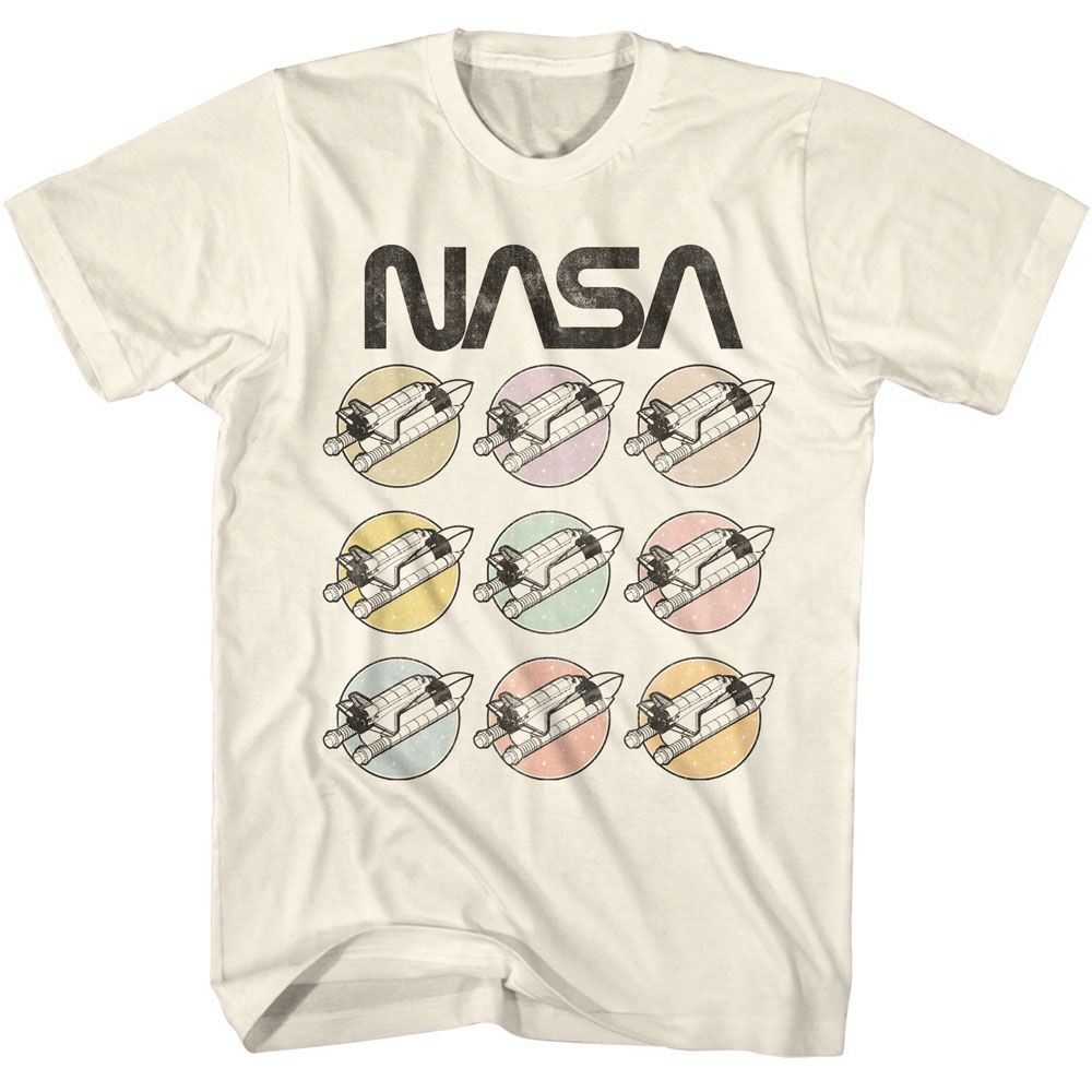 NASA Eye-Catching T-Shirt, PASTEL ROCKETS