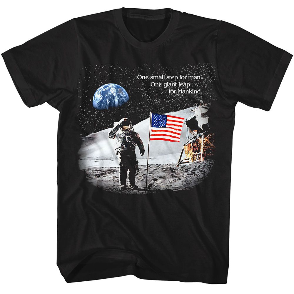 NASA Eye-Catching T-Shirt, ONE SMALL STEP FOR MAN