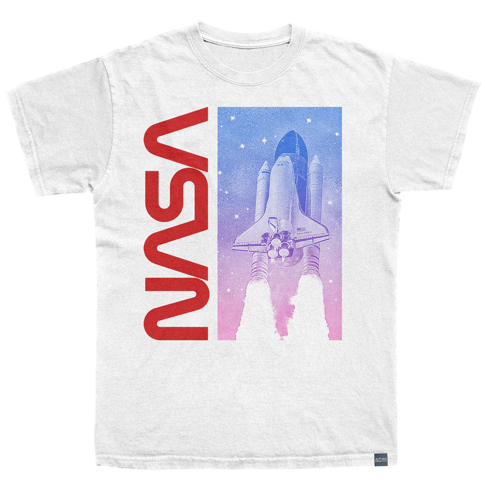 NASA Made in USA T-Shirt, SHUTTLE IN FLIGHT